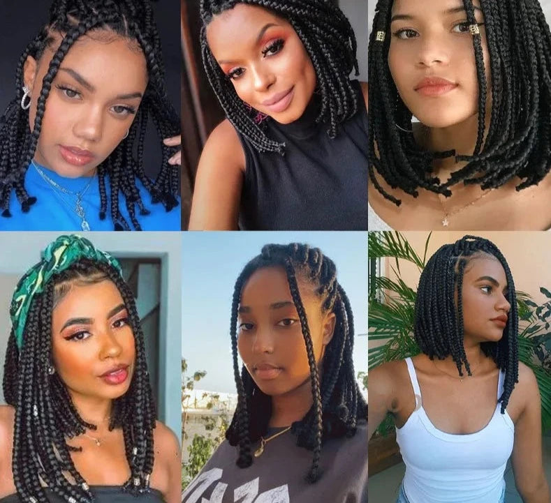 Short Bob Braided Wigs