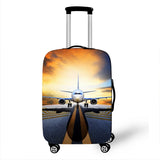 Airplane Print Luggage Cover
