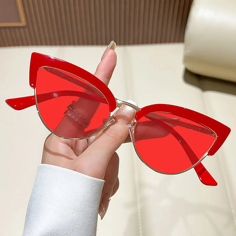 Metal Cat Eye Night Vision Sunglasses