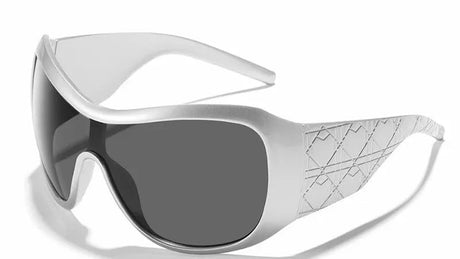 Silver Oversized Gradient Sexy Sunglasses