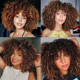 Afro Curly Blonde Hair Wig