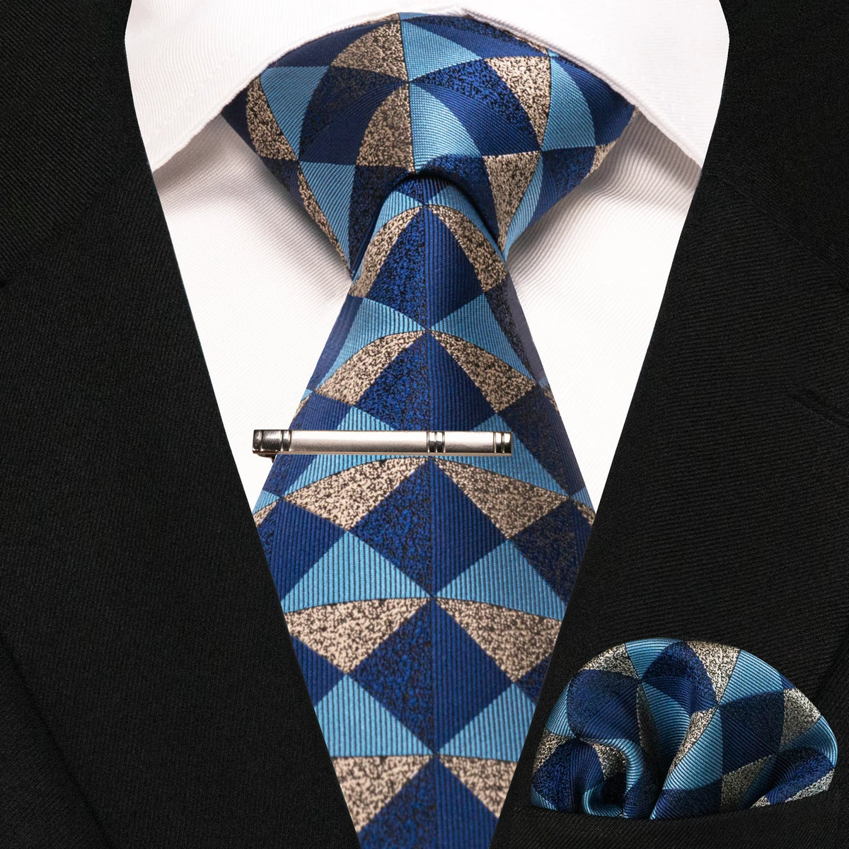 Classic Silk Plaid Stripe Paisley Men's Tie 8cm