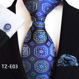 Royal Striped Paisley Pocket Square Cufflinks Necktie