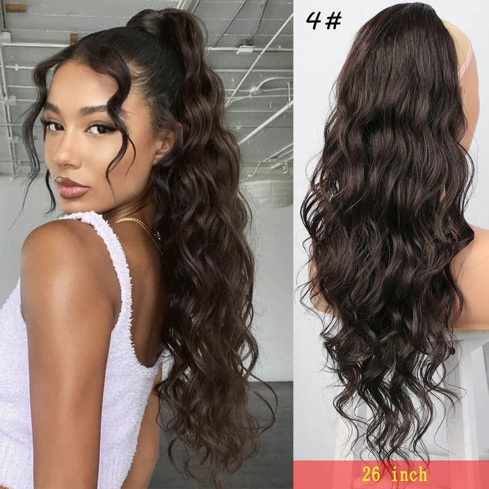 Long Wavy Ponytail Hair Extension