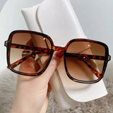 Square Large Transparent Sunglasses