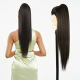 Synthetic Long Water Drawstring Curly Ponytails Hair Extension