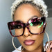 Oversized Vintage Anti Eyestrain Eyeglasses