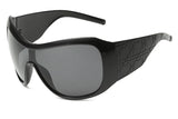 Black Oversized Gradient Sexy Sunglasses