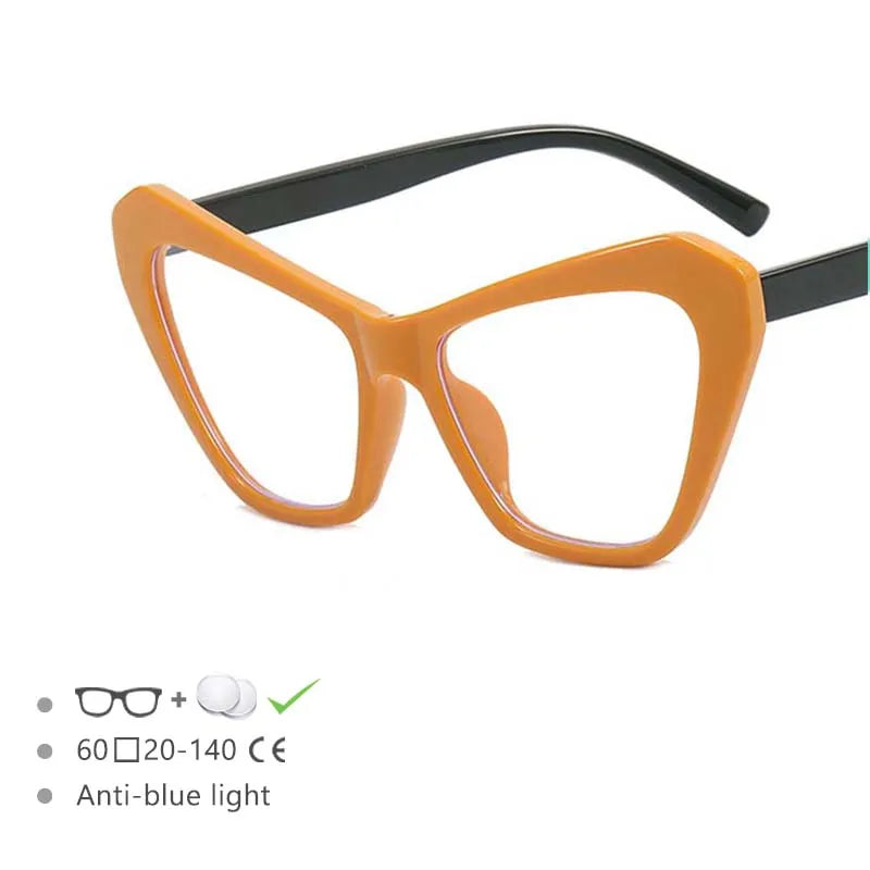 Big Frame Cat Eye Eyeglasses