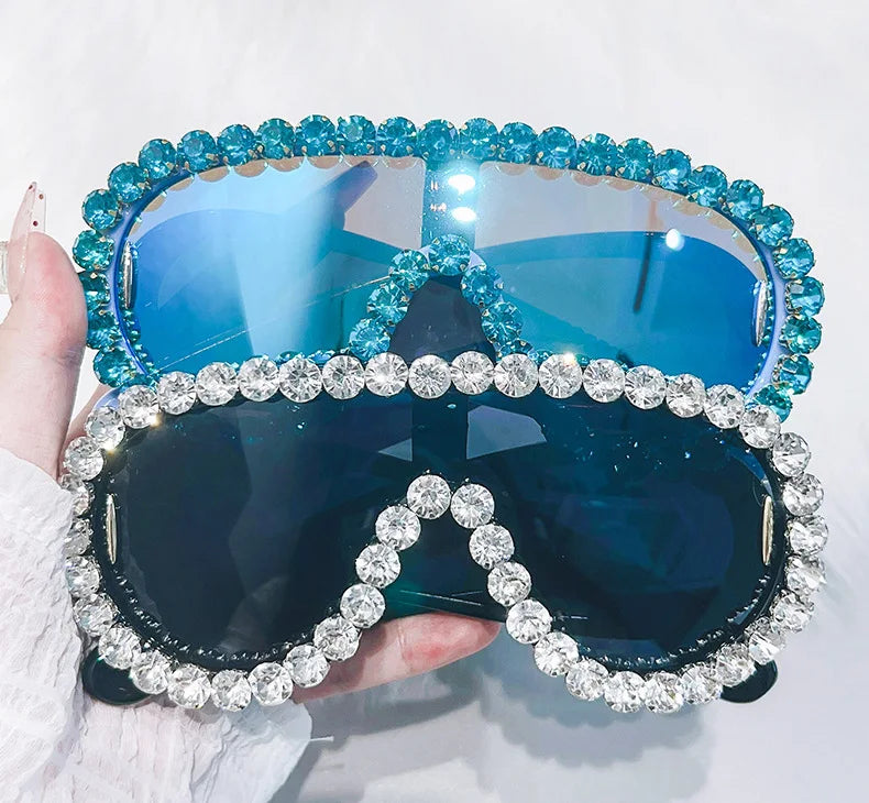 Shiny Diamond Rhinestone Sunglasses