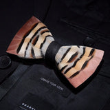 Brown Fashion Handmade Feather Bowtie Suit Accessories