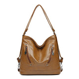 Multifunctional Soft Leather Bag