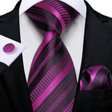 Plaid Classic 8cm Business Pocket Square Cufflinks