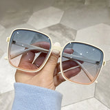 Square Large Transparent Sunglasses