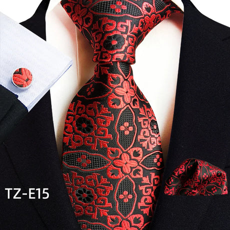 Royal Striped Paisley Pocket Square Cufflinks Necktie
