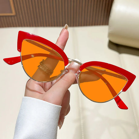 Metal Cat Eye Night Vision Sunglasses