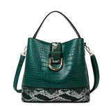 Crocodile Soft Leather Handbag