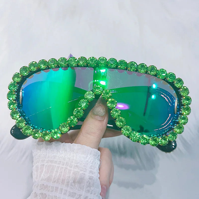 Shiny Diamond Rhinestone Sunglasses