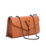 Leather Chain Crossbody Bag