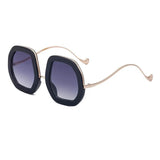 Oversized Diamond Shiny Sunglasses Women