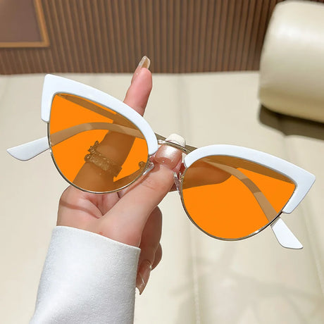 Metal Cat Eye Night Vision Sunglasses