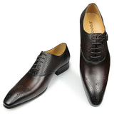 Pointed Toe Leather Men Shoes