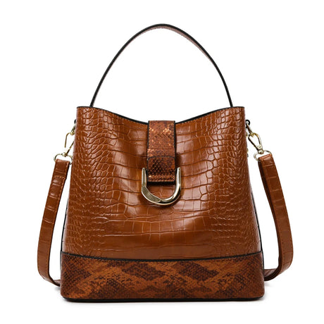 Crocodile Soft Leather Handbag