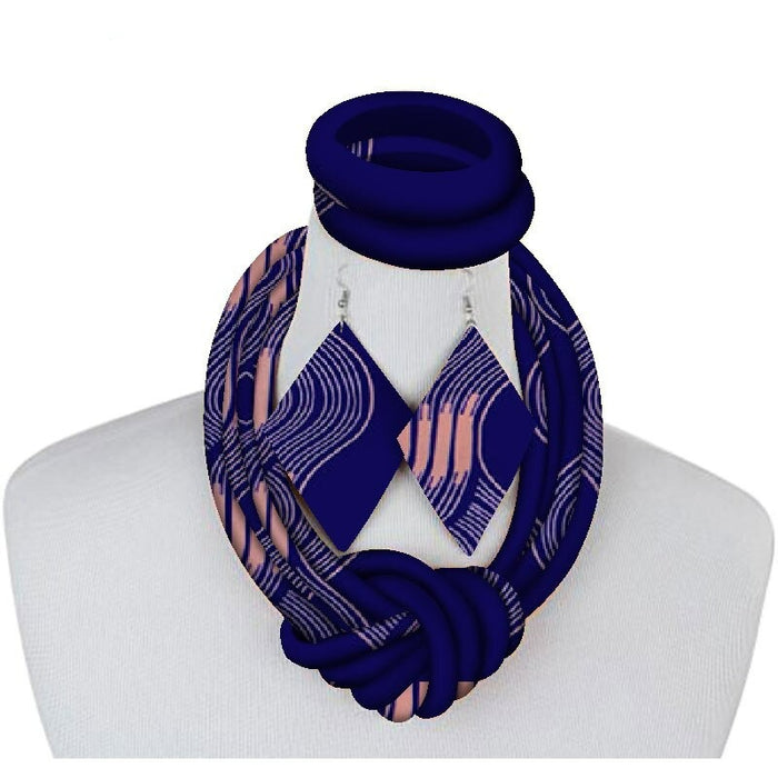 African Rope Necklace Set