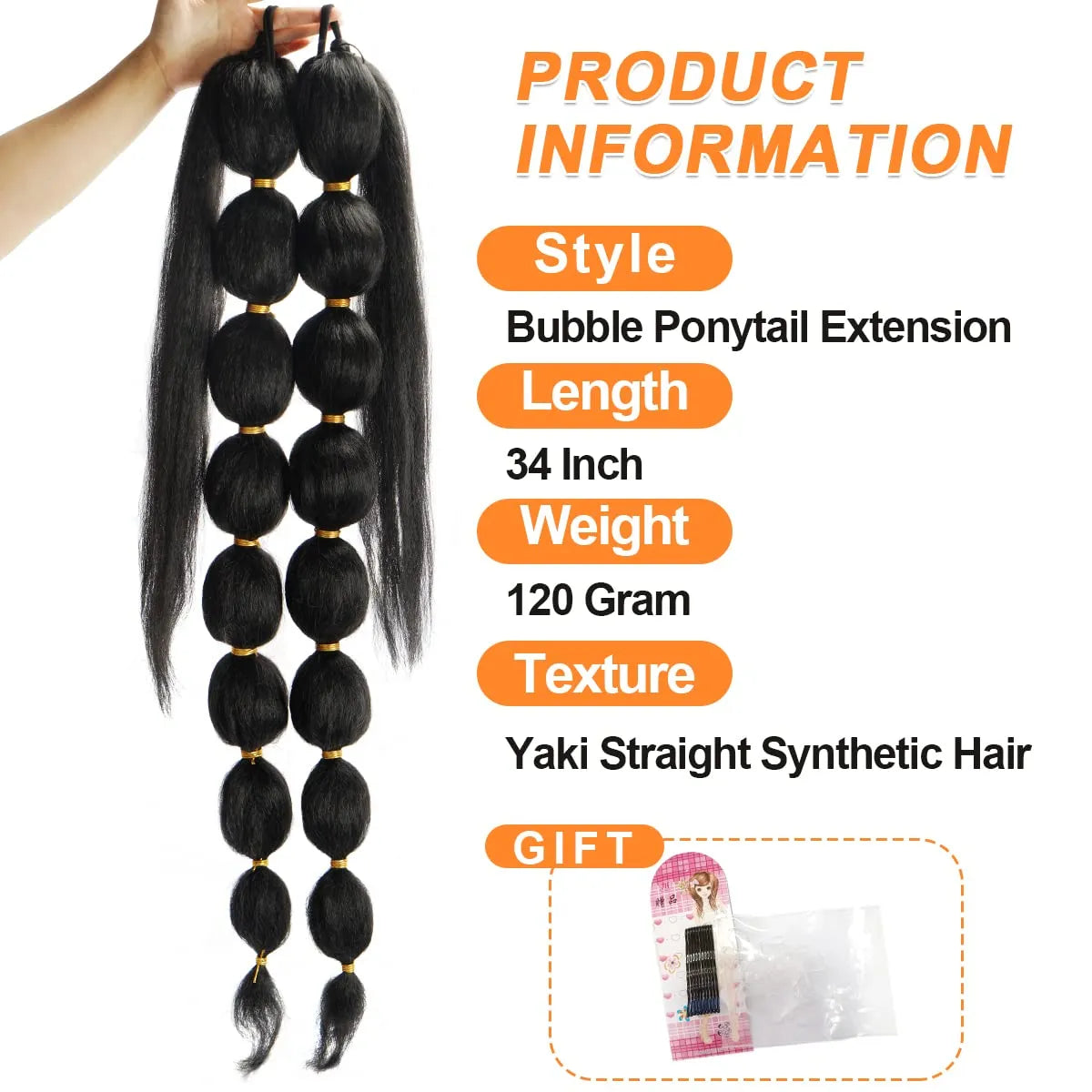 Afro Puff Bubble Ponytail Hair Extension
