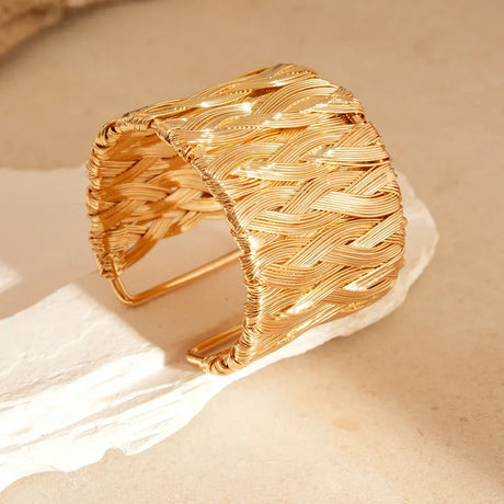Punk Stainless Metal Geometric Cuff Bracelets Bangles