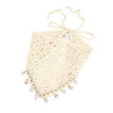 Seashell Luxury Crochet Tassel Triangle Headband Scarf