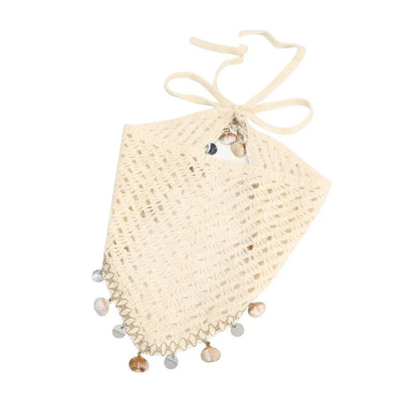 Seashell Luxury Crochet Tassel Triangle Headband Scarf