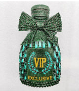 Champagne Bottle Rhinestones Clutch Purse Evening Bag