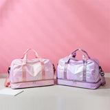 Collection of Lightweight Nylon Large Holographic Duffel Bag