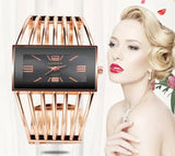 Rose Gold Bangle Bracelet Watch