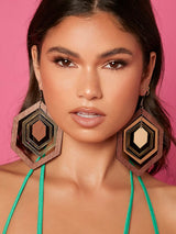 Retro Big Rhombic Earring