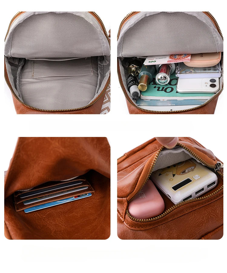 PU Leather Chest Bag