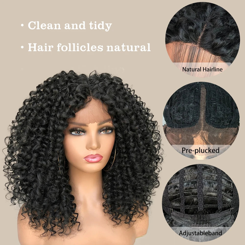 Kinky Curly Bob Synthetic Wig