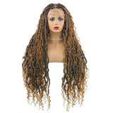 Synthetic Wine Red Braided Wig