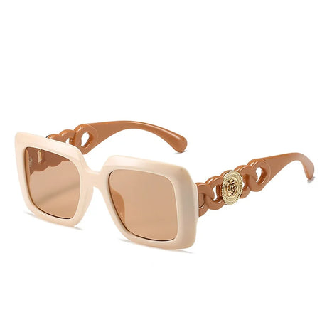 Double Color Frame Retro Sunglasses