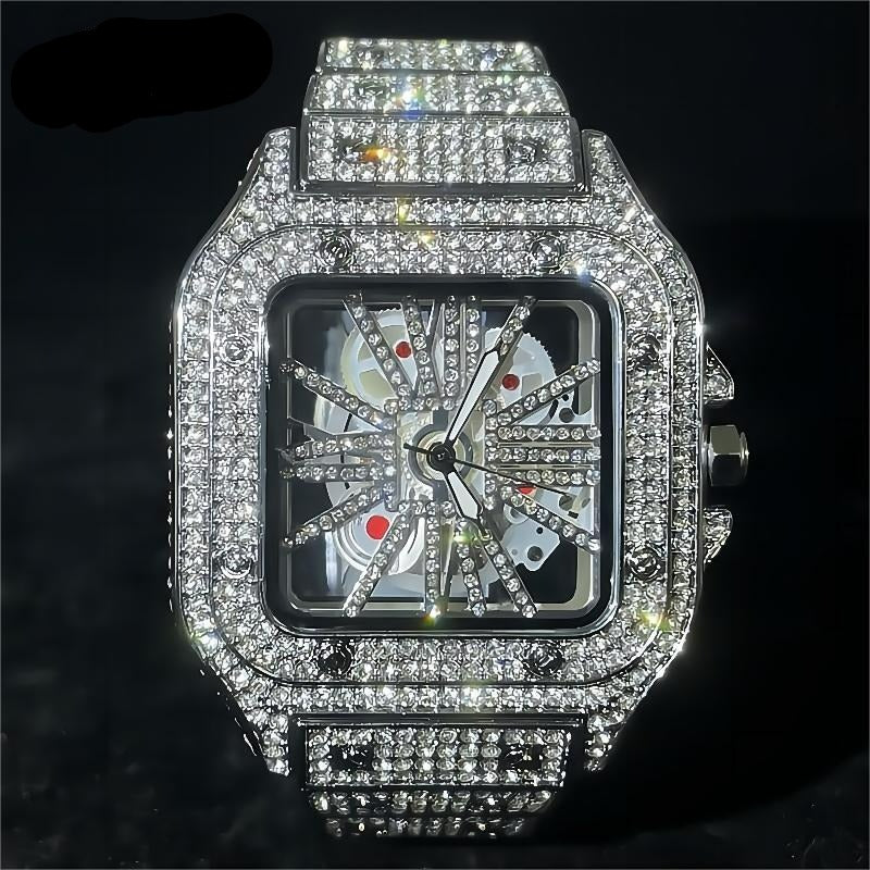 Iced Diamond Men Gold Watches