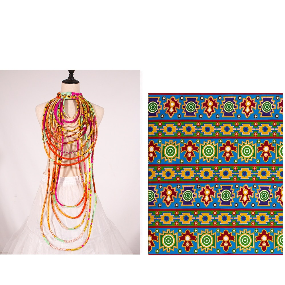 African Tribal Ankara Handmade Necklace