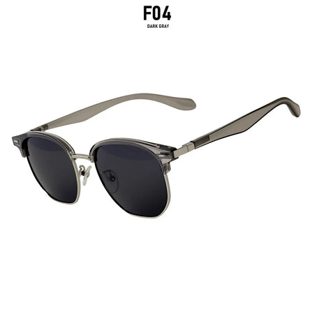 Semi Rimless Vintage Retro Polarized Sunglass