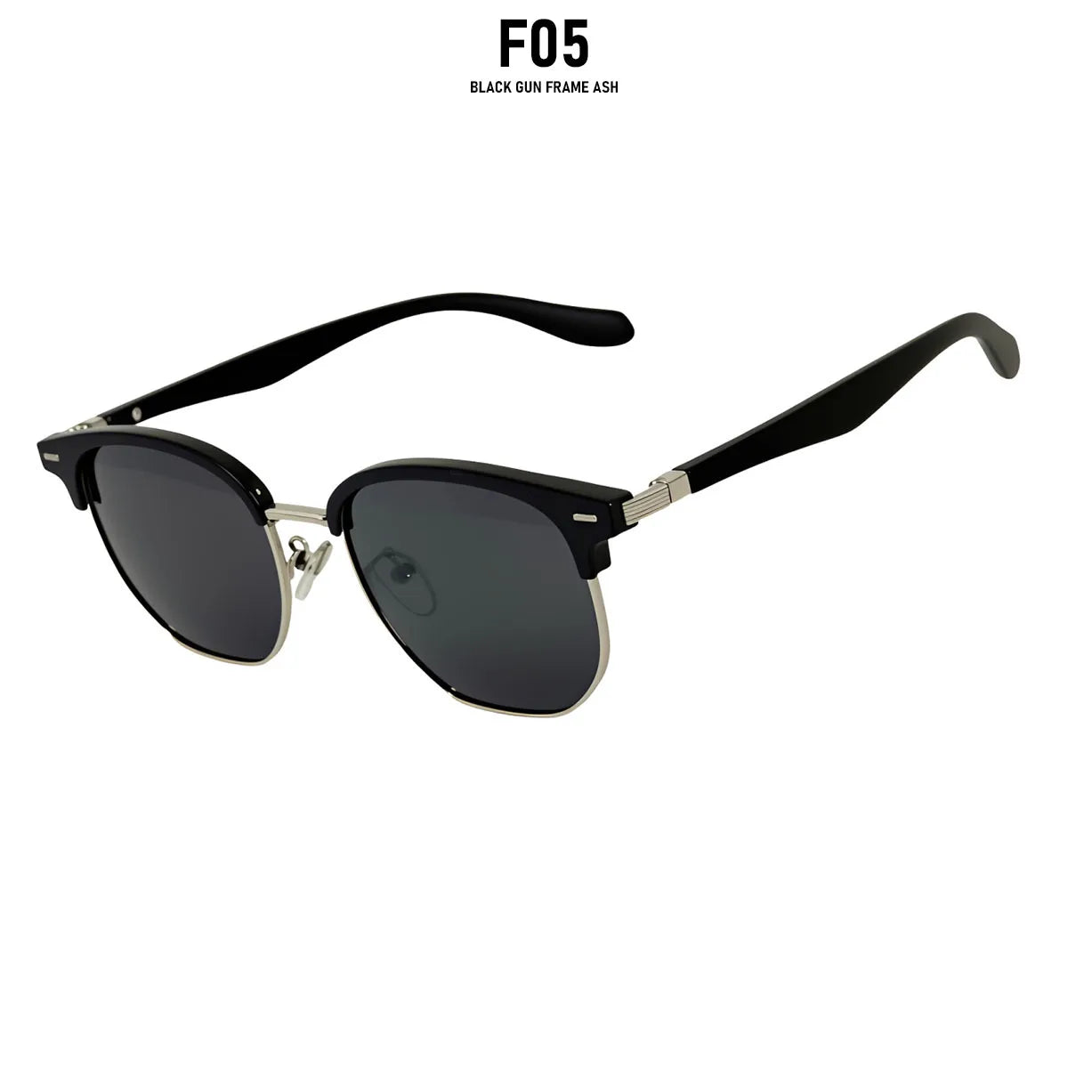 Semi Rimless Vintage Retro Polarized Sunglass