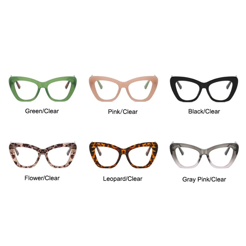Collection of Sexy Cat Eye Optical Clear Lens Eyewear