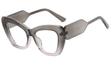Gray Sexy Cat Eye Optical Clear Lens Eyewear