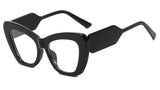 Black Sexy Cat Eye Optical Clear Lens Eyewear