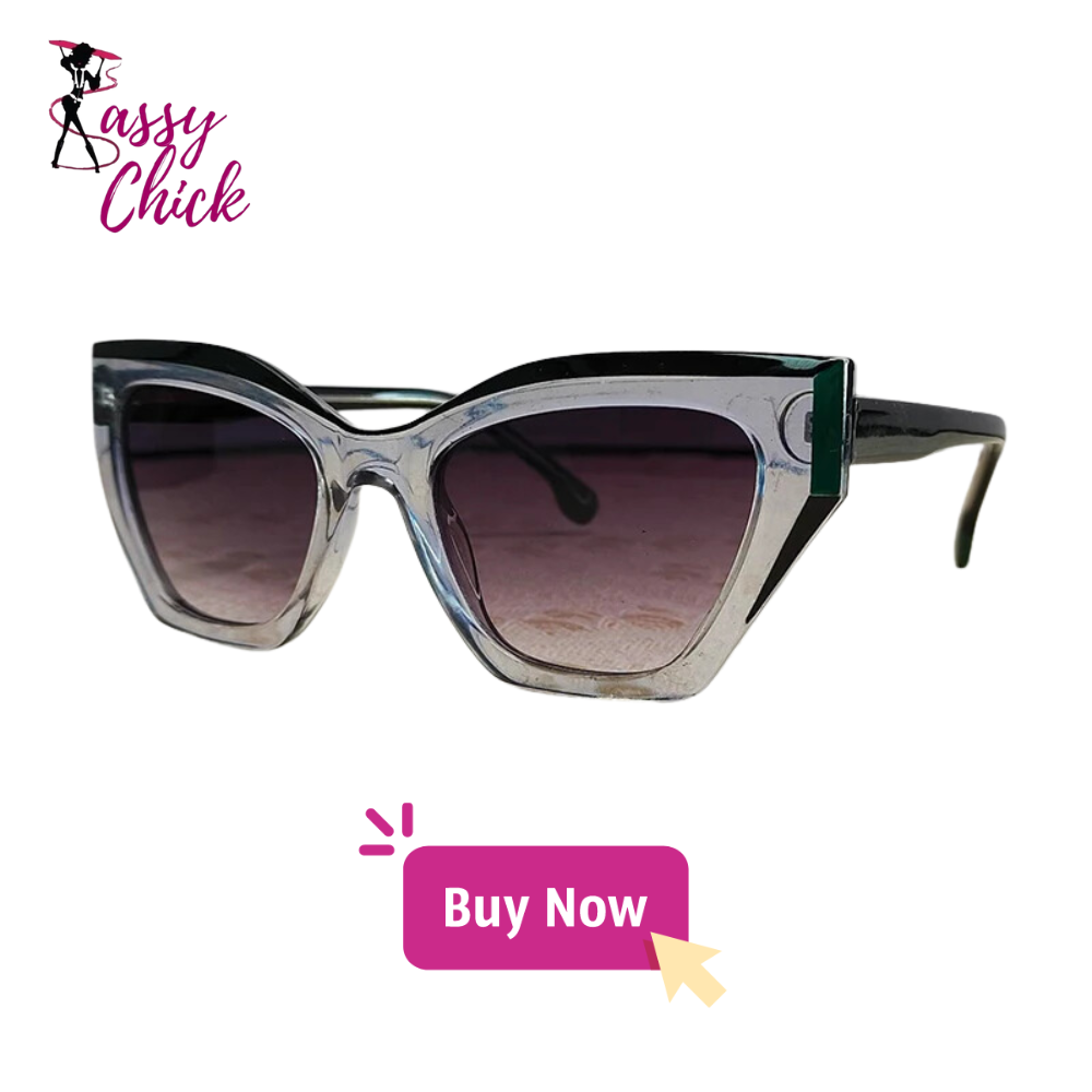 Sexy Cat Eye Punk Sunglasses For Women Sassy Chick Logo