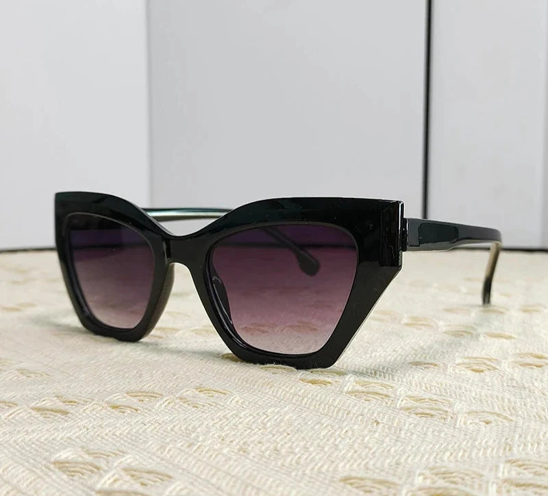 Sexy Cat Eye Punk Sunglasses For Women black