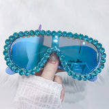 Shiny Diamond Rhinestone Sunglasses